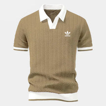 Retro Knit Polo Shirt