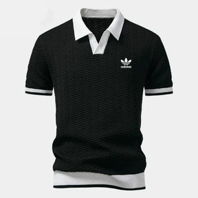 Retro Knit Polo Shirt