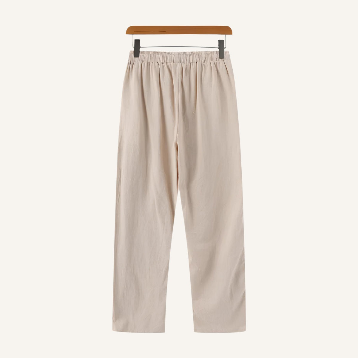 Calca Masculina de Linho Old Money Milford bege