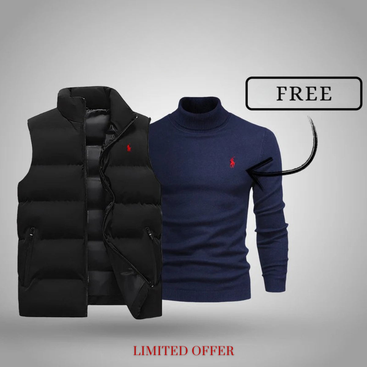 Men’s Aspen Vest + Free Jumper (Clearance)