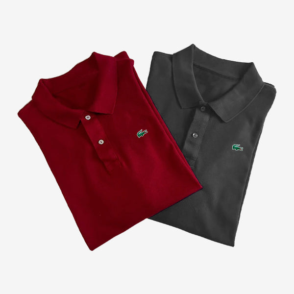 Set of 2 Essential Polos P (2-Pieces)