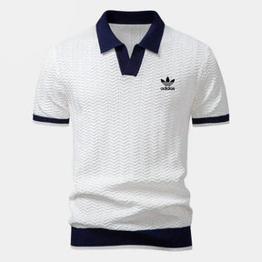 Retro Knit Polo Shirt