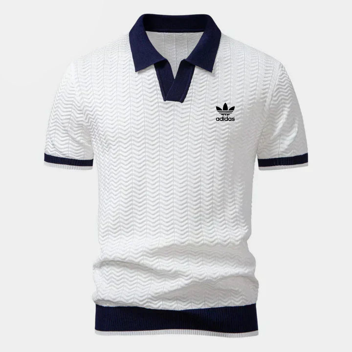 Retro Knit Polo Shirt