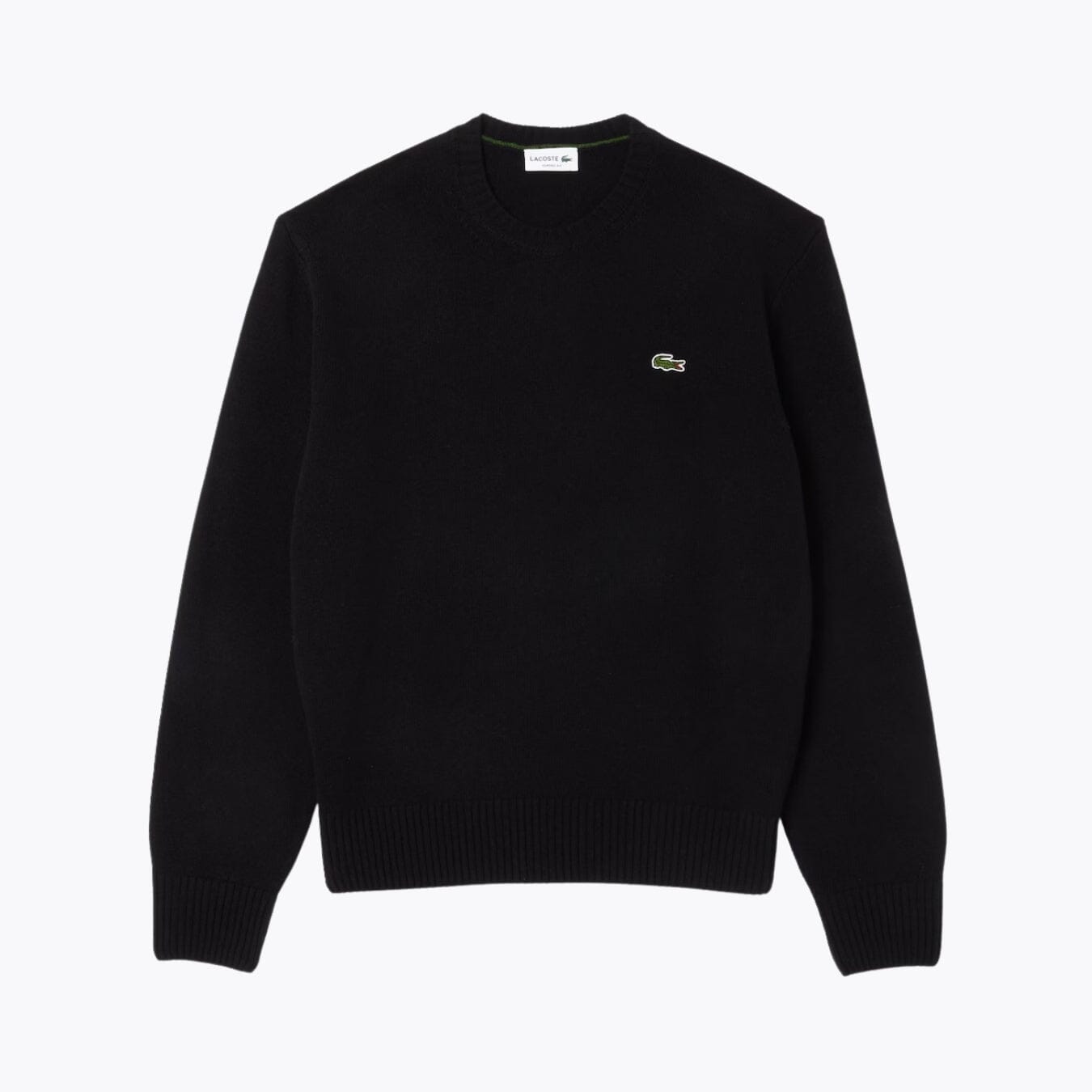 Carded Wool Crew Neck Sweater