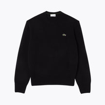 Carded Wool Crew Neck Sweater