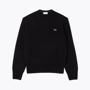 Carded Wool Crew Neck Sweater