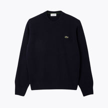 Carded Wool Crew Neck Sweater