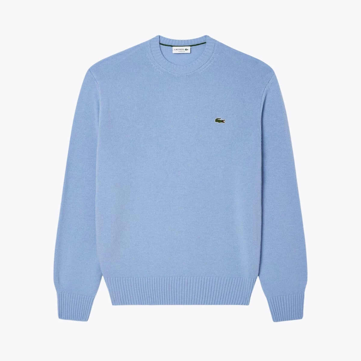 Carded Wool Crew Neck Sweater