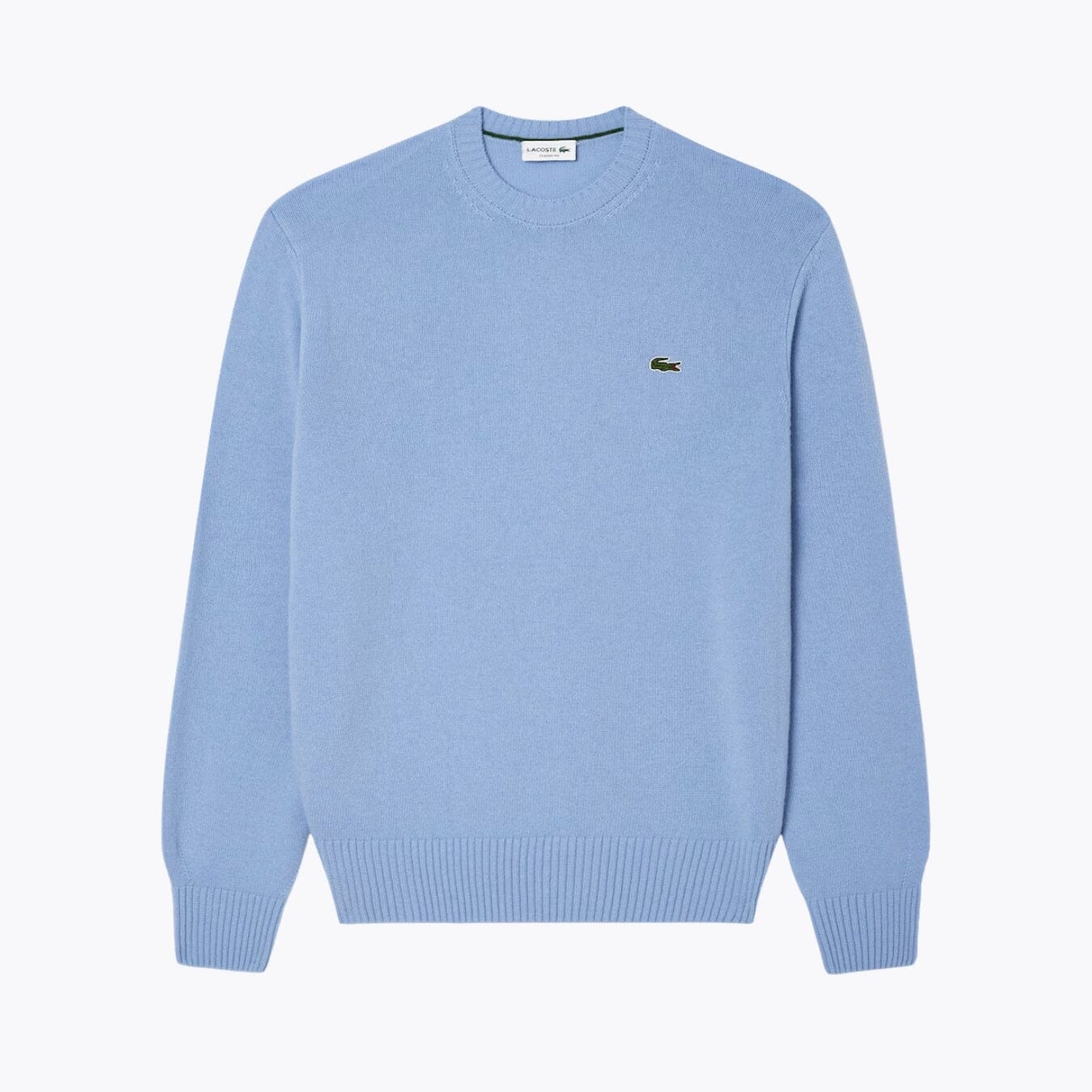 Carded Wool Crew Neck Sweater