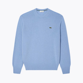 Carded Wool Crew Neck Sweater